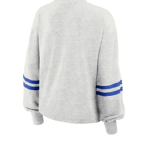 NFL Detroit Lions Women's Oatmeal Heather Crew Neck - XXL - Picture 3 of 9